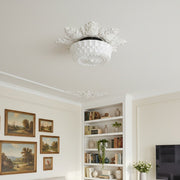 Rigidus Curved Ceiling Light - Minimalist Glass for Living Rooms and Hallways